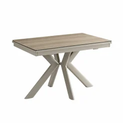 Table céramique extensible effet chêne 120-220 cm LUGANO