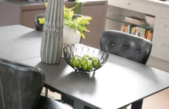 Table céramique extensible gris foncé 176 cm-216 cm TORONTO