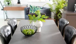 Table céramique extensible gris foncé 176 cm-216 cm TORONTO