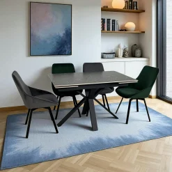 Table céramique extensible - terrazzo gris 120-180 cm VICO