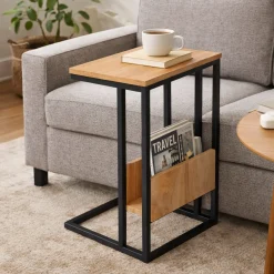 Table d'appoint bois pour ordinateur H. 53 cm ALMA