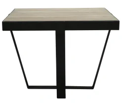 Table d'appoint Bout de Canapé chêne massif métal SOOMAA réf 30020861