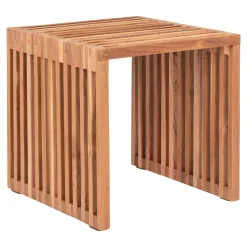 Table d'appoint de jardin en teck ajouré MENDOZA