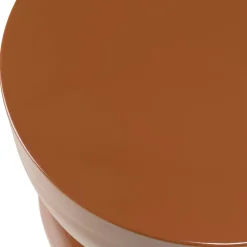 Table d'appoint design en fer couleur brun ELORA