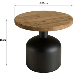 Table d'appoint design pin recyclé CRACOVIE
