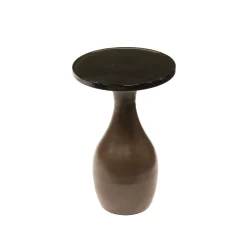 Table d’appoint en verre – cuivre antique, 45 cm LAGUNA
