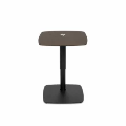 Table d'appoint réglable en céramique effet métal LUGANO