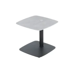 Table d'appoint réglable en céramique grise marbrée LUGANO