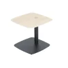 Table d'appoint réglable en céramique effet chêne LUGANO