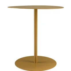 Table d'appoint ronde en acier marron CASTILLE