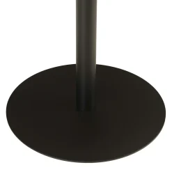 Table d'appoint ronde en bois couleur naturelle pied noir CASTILLE