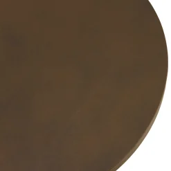 Table d'appoint ronde en béton marron D40cm CALVI