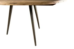 Table d'appoint ronde teck recyclé métal GM SWING