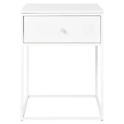 Table de chevet blanche 1 tiroir VARDE