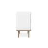 Table de chevet blanche 2 tiroirs ALVA