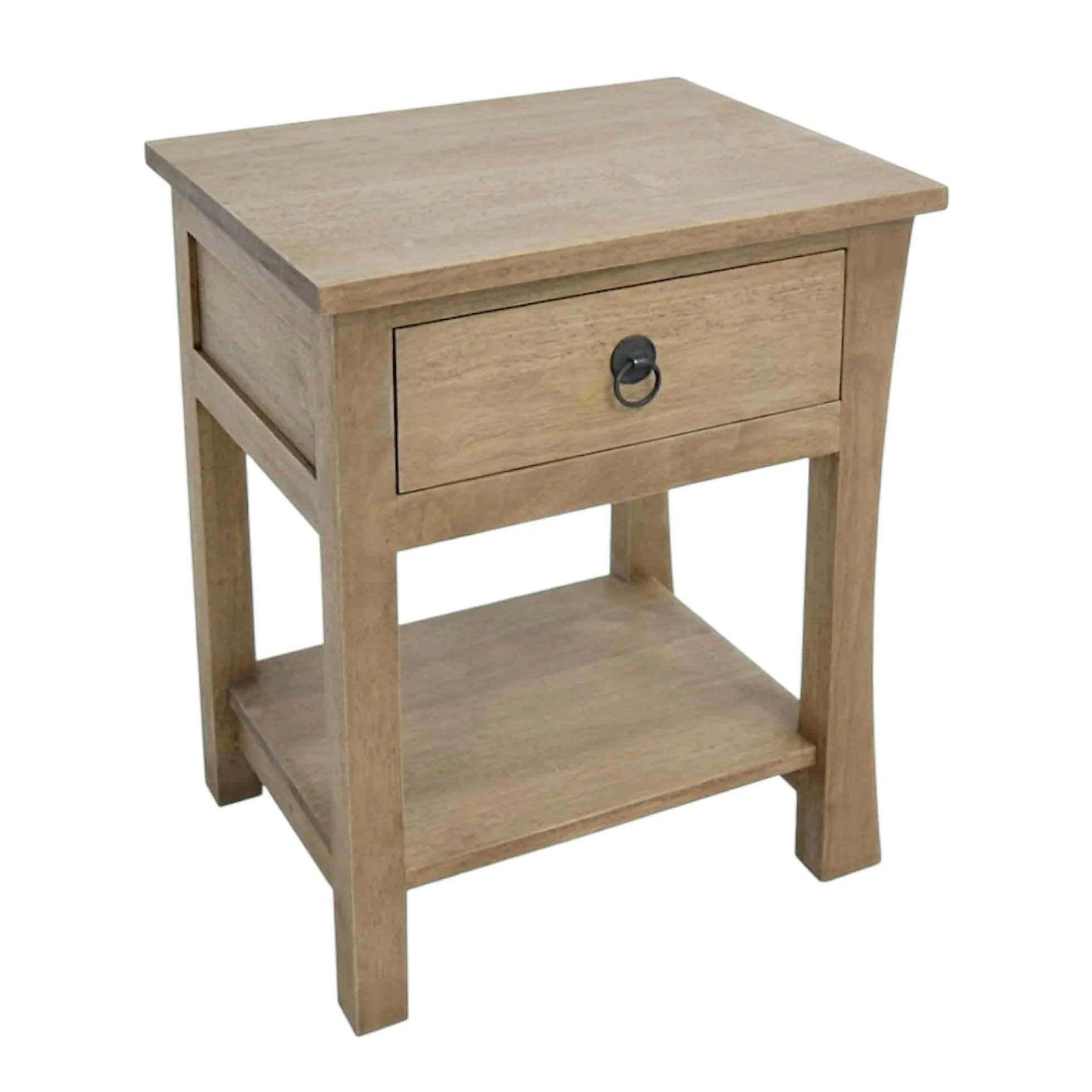 Table de chevet bois massif style colonial modèle 1 MAORI