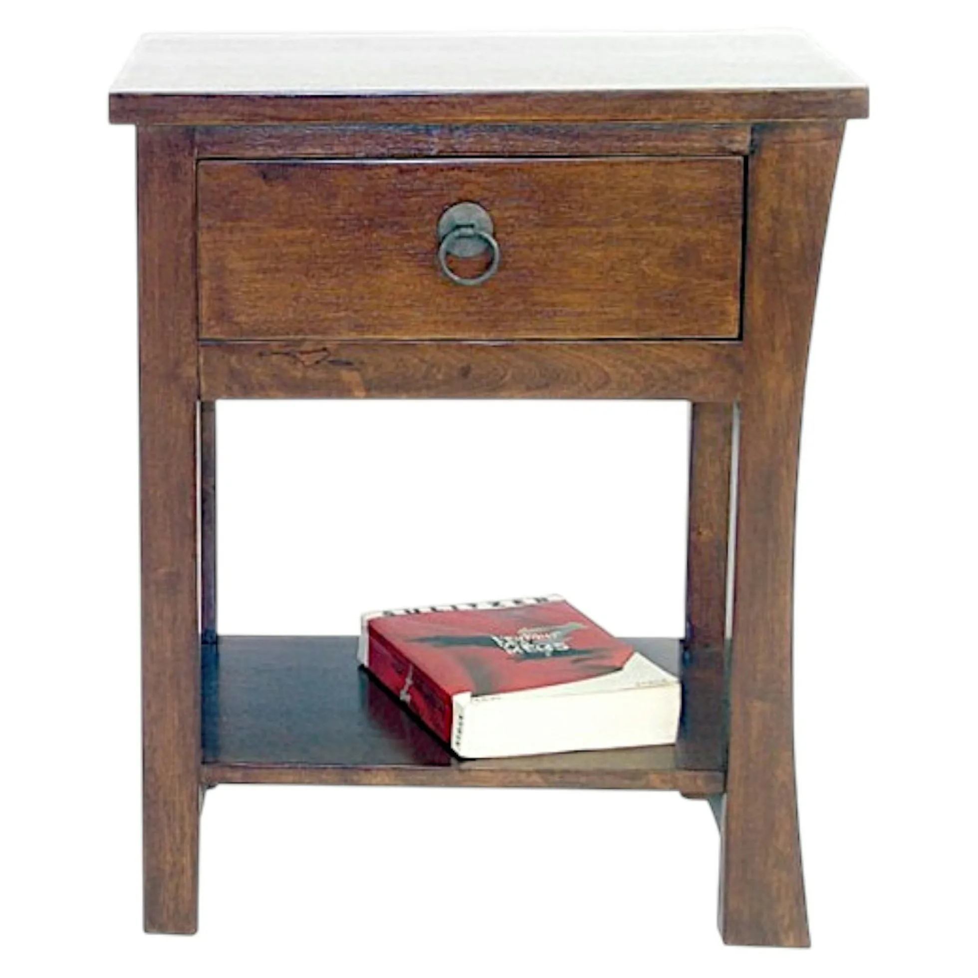 Table de chevet bois massif style colonial modèle 1 MAORI