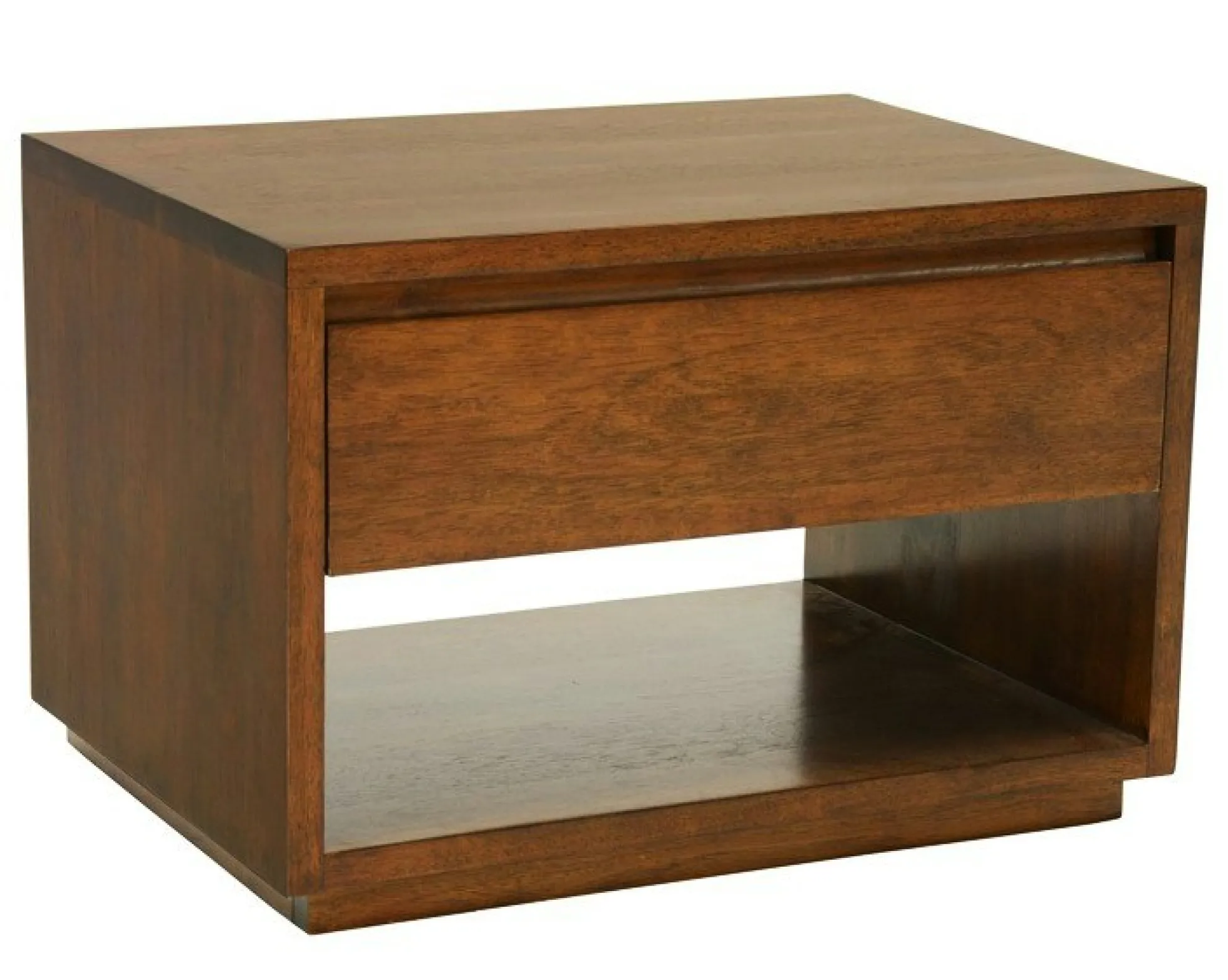 Table de Chevet / Bout de Canapé Hévéa 1 tiroir, 1 niche basse 55x40x40cm BALTIC