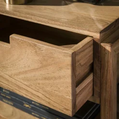 Table de chevet en bois d'acacia 1 tiroir suspendu MELBOURNE