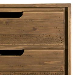 Table de chevet en bois de sapin 2 tiroirs LIMA