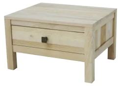 Table de chevet Hévéa 1 tiroir 50x40x30cm GALA