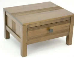 Table de chevet Hévéa 1 tiroir 50x40x30cm GALA