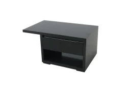 Table de chevet moderne hévéa recto verso 65cm OLGA