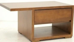Table de chevet moderne hévéa recto verso 65cm OLGA