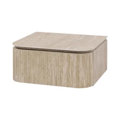 Table de chevet suspendue effet travertin 1 tiroir ASCOLI