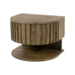 Table de chevet suspendue en bois 1 tiroir 1 tablette DELHI