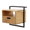 Table de chevet suspendue moderne en bois MELBOURNE