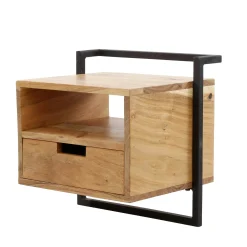 Table de chevet suspendue moderne en bois MELBOURNE