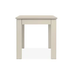 Table de cuisine carrée beige avec tiroir à couverts ALVA