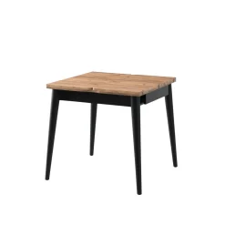 Table de cuisine extensible effet pin 80-160 cm UMEA