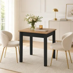 Table de cuisine style loft 90 cm ALVA