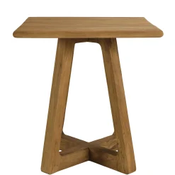 Table de jardin carrée 70 cm en teck recyclé ORIA