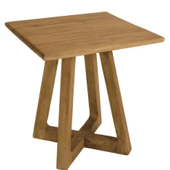 Table de jardin carrée 70 cm en teck recyclé ORIA