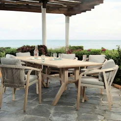 Table de jardin en bois d'acacia 220 cm IBIZA