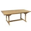 Table de jardin en Teck rectangle extensible 180/240cm SUMMER