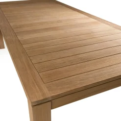Table de jardin en teck 220 x 100 cm BERGEN