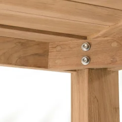 Table de jardin en teck 220 x 100 cm BERGEN