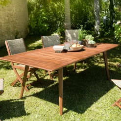 Table de jardin extensible 180/240 acacia BAHIA