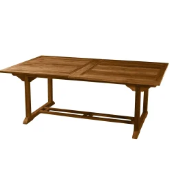 Table de jardin extensible en Teck huilé massif 200/300x120x75cm MACAO