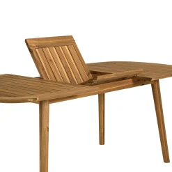 Table de jardin extensible en acacia huilé 150/200x100cm OSTIA