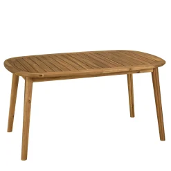Table de jardin extensible en acacia huilé 150/200x100cm OSTIA