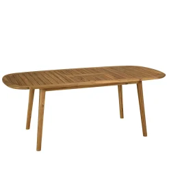 Table de jardin extensible en acacia huilé 150/200x100cm OSTIA