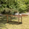 Table de jardin extensible ovale en teck 180/240 MACAO