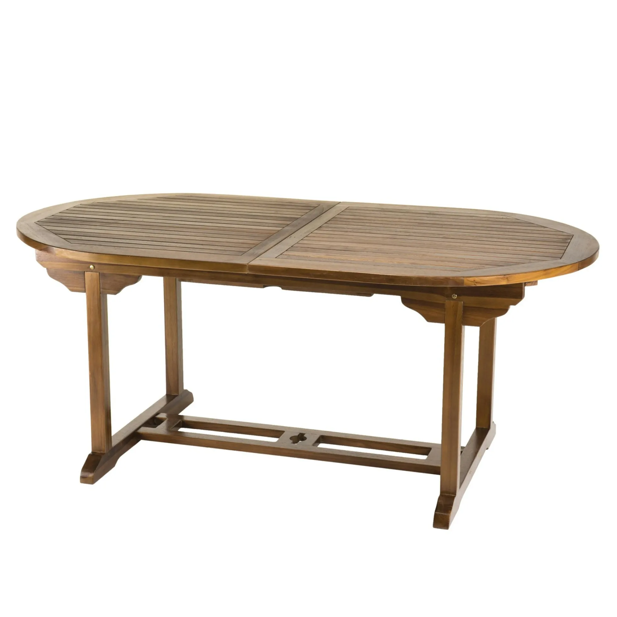 Table de jardin extensible ovale en teck 180/240 MACAO