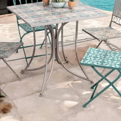 Table de jardin motif rosace 78 cm GRENADE