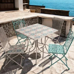 Table de jardin motif rosace 78 cm GRENADE
